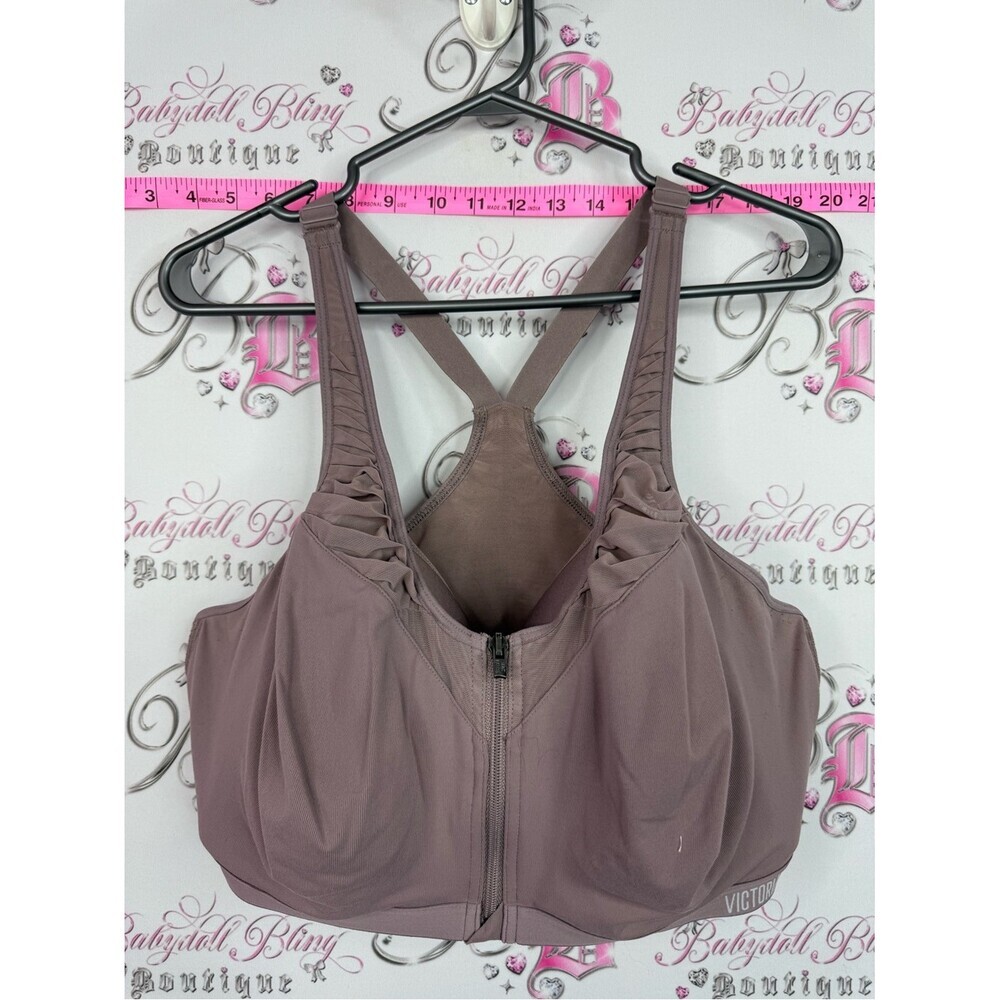 Victoria's Secret knockout bra Dusty Mauve Front-Zip High-Support Sports Bra